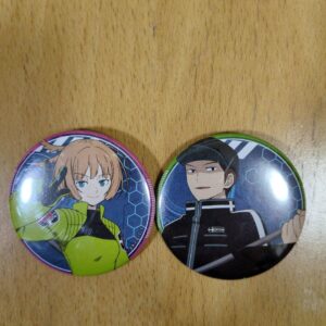 World Trigger Can Badge Set Of 2 F/S-M501 from japan Rare  Good condition