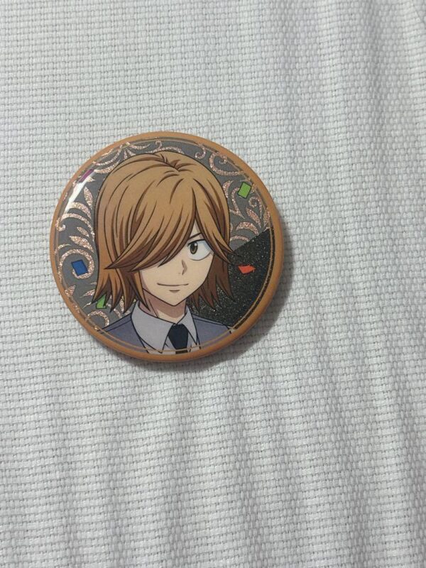 Yowamushi Pedal Aoyagi Kazu Glitter Can Badge F/S-M501 from japan Rare  Good con
