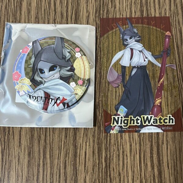 Night Guardian Can Badge Clear Card Personality 5Th F/S-M501 from japan Rare  Go