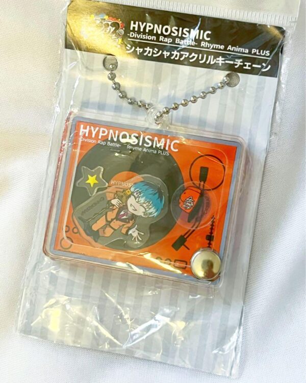 White Globe Shaka Acrylic Keychain Dottatre Honpo F/S-M501 from japan Rare  Good