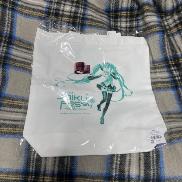 Hatsune Miku Festival 2024 Tote Bag Silver Tape F/S-M501 from japan Rare  Good c