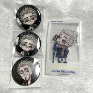 Personality 5Th Can Badge Night Festival Hermit Life Sd Snow F/S-M501 from japan