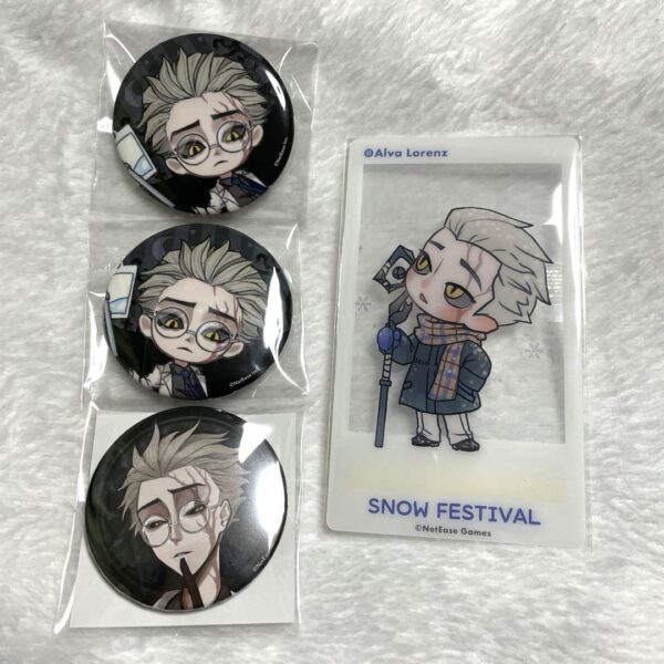 Personality 5Th Can Badge Night Festival Hermit Life Sd Snow F/S-M501 from japan