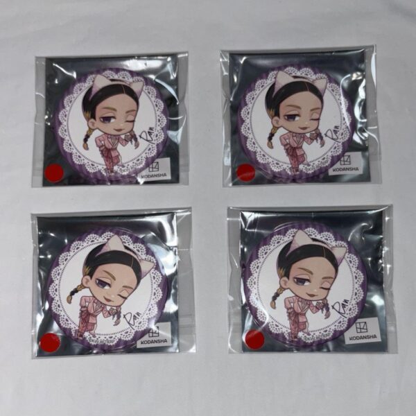 Tokyo Revengers Nanja Town Can Badge Mini Character Haiya Ran F/S-M501 from japa