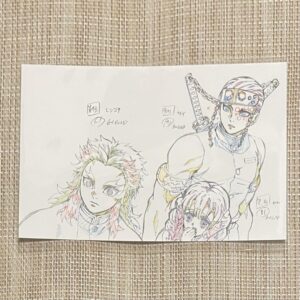 Pillar Exhibition Original Art Postcard Rengoku Kyojuro Uzui Tengen Kanroji Mits