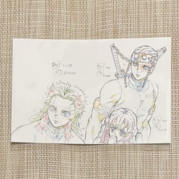 Pillar Exhibition Original Art Postcard Rengoku Kyojuro Uzui Tengen Kanroji Mits