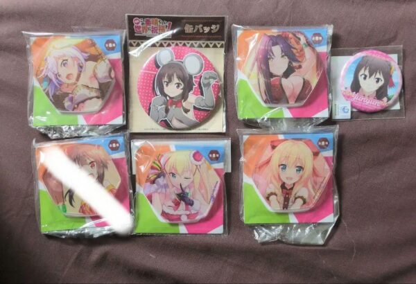 Blessings On This Wonderful World Can Badge Set Megumi Darkness Yunyu F/S-M503 f