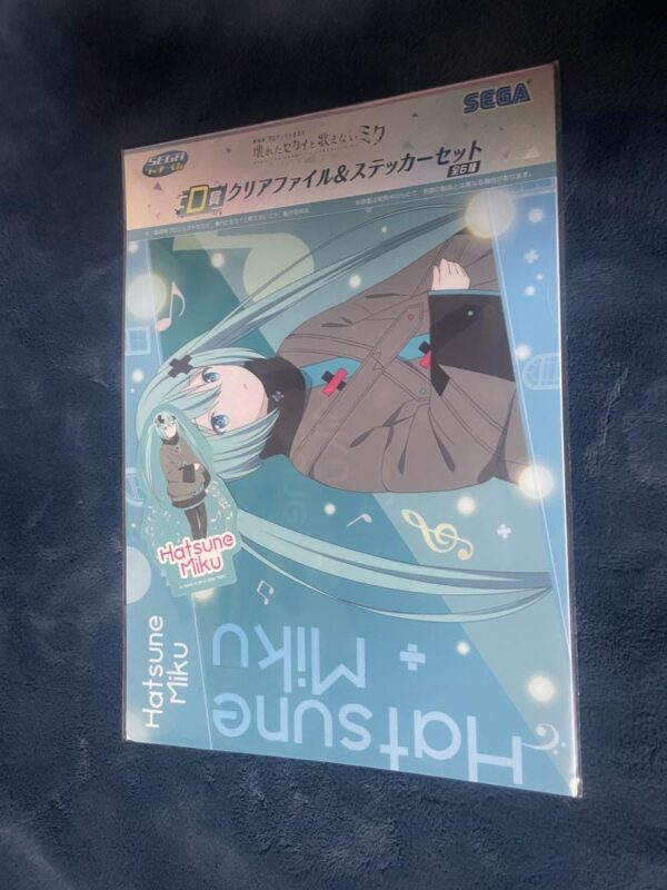 Hatsune Miku Clear File Sticker Set F/S-M501 from japan Rare  Good condition