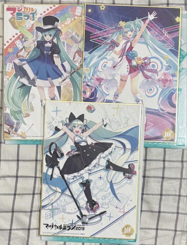 Magical Mirai Hatsune Miku Colored Paper F/S-M501 from japan Rare  Good conditio