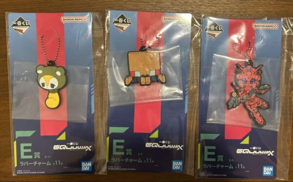 Ichibankuji Gundam Zeke Axe Prize Rubber Charm 3-Piece Set F/S-M503 from japan R