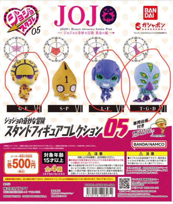 Jojo Gacha Stand Figure Collection F/S-M503 from japan Rare  Good condition