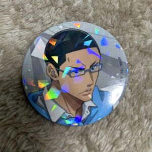 Yowamushi Pedal 10Th Anniversary Festival Trading Hologram Can Badge Kinjo F/S-M