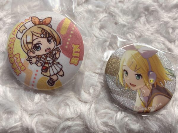 Project Seka Can Badge Kagamine Rin Madimilla F/S-M501 from japan Rare  Good con