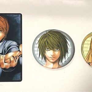 Death Note Exhibition Pop-Up L Yami Sand Moon Can Badge Illustration Card F/S-M5