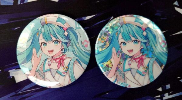Hatsune Miku Magical Mirai 2024 Can Badge Set Of 2 F/S-M501 from japan Rare  Goo