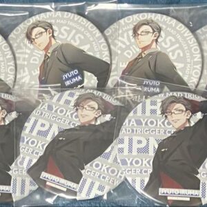 Hypnosis Microphone Iruma Gun Badge Hyped-Up 01 02 F/S-M501 from japan Rare  Goo