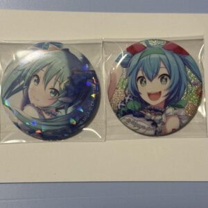 Project Seka Hatsune Miku Hologram Pin Badge Set Of 2 F/S-M501 from japan Rare
