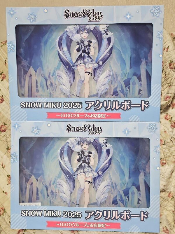 Snow Miku 2025 Acrylic Board Gigo Limited Hatsune Set Of 2 F/S-M501 from japan R