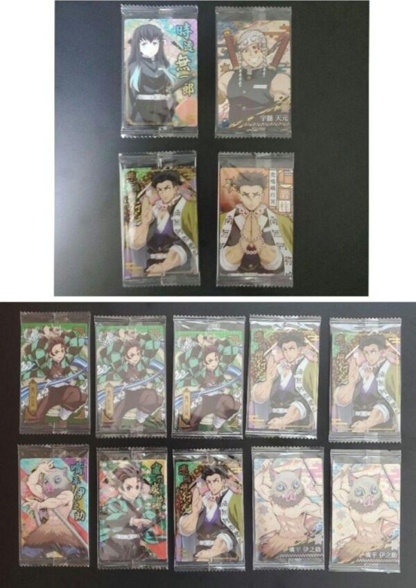 Demon Slayer Wafer Card Tanjiro Inosuke Himejima Gyomei Tokito Muichiro Uzui Ten