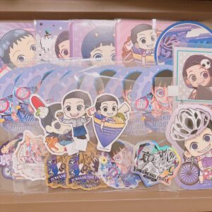 Yowamushi Pedal Yowa Midosuji Sho Coaster Sticker Set F/S-M501 from japan Rare
