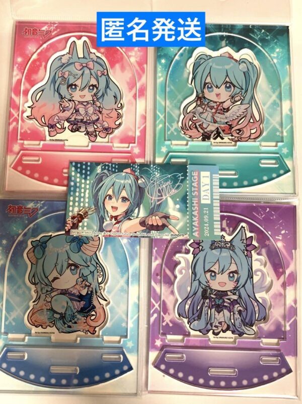 Kyomafu 2024 Limited Hatsune Miku Ayakashi Stage Acrylic Stand Bonus Card F/S-M5