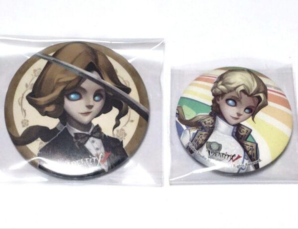Personality V Photographer Can Badge Set F/S-M501 from japan Rare  Good conditio