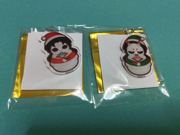 5Th Personality Geisha Acrylic Keychain F/S-M501 from japan Rare  Good condition