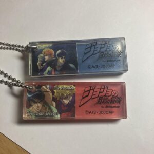 Jojo'S Bizarre Adventure Keychain 2 Pieces F/S-M503 from japan Rare  Good condit