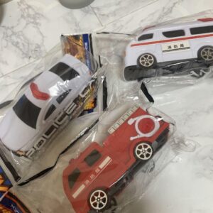Toy Set Of 3 Ambulances, Fire Trucks, Police Cars F/S-M501 from japan Rare  Good