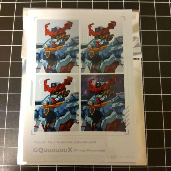 Mobile Suit Gundam Zeke Ax Mini Illustration Sheet F/S-M503 from japan Rare  Goo