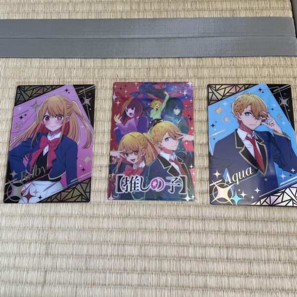 Favorite Girl Metallic Postcard Hoshino Ruby Aqua F/S-M501 from japan Rare  Good
