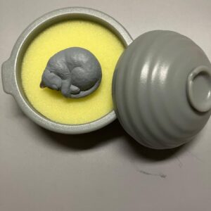 Cat Ring Clay Pot Gacha F/S-M503 from japan Rare  Good condition