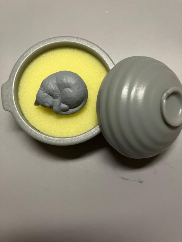 Cat Ring Clay Pot Gacha F/S-M503 from japan Rare  Good condition