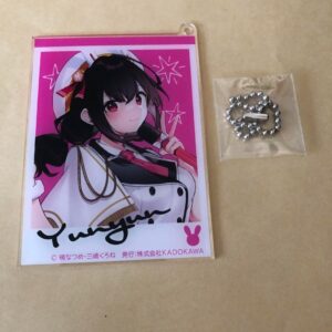 Konosuba Kadokawa Sneaker Bunko 35Th Anniversary Acrylic Card Keychain Yunyu F/S