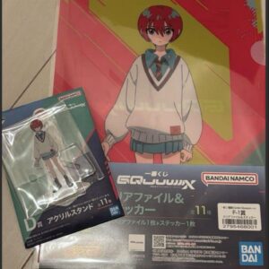 Gundam Zeke Ax Ichibankuji Clear File Sticker Acrylic Stand F/S-M503 from japan