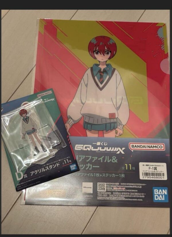 Gundam Zeke Ax Ichibankuji Clear File Sticker Acrylic Stand F/S-M503 from japan