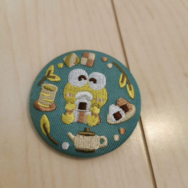 Sanrio Embroidered Can Badge Biscuit Kero Pip Anonymous F/S-M501 from japan Rare