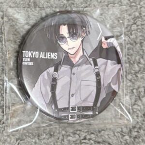 Tokyo Aliens Online Lottery D Prize Yuri Can Badge F/S-M501 from japan Rare  Goo