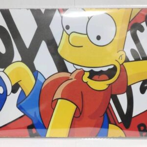 The Simpsons Bart Tin Signboard Iron Metal Plate F/S-M501 from japan Rare  Good
