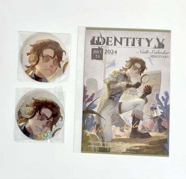 Personality 5 Character Day Birthday Can Badge Postcard Mercenary F/S-M501 from