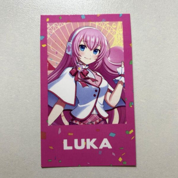 Megurine Luka Yomiuri Land Mini Illustration Card F/S-M501 from japan Rare  Good