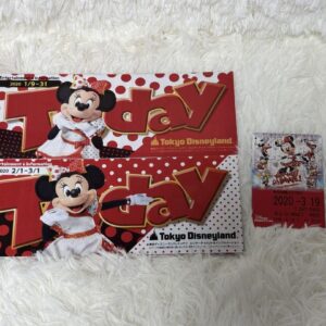 Tokyo Disneyland Today 1Daypass Minnie Belimini Christmas F/S-M503 from japan Ra