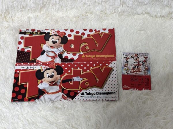 Tokyo Disneyland Today 1Daypass Minnie Belimini Christmas F/S-M503 from japan Ra