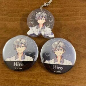 Hiro Can Badge Jewel Keychain F/S-M501 from japan Rare  Good condition