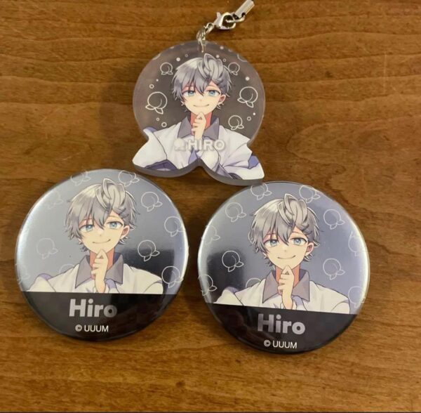 Hiro Can Badge Jewel Keychain F/S-M501 from japan Rare  Good condition