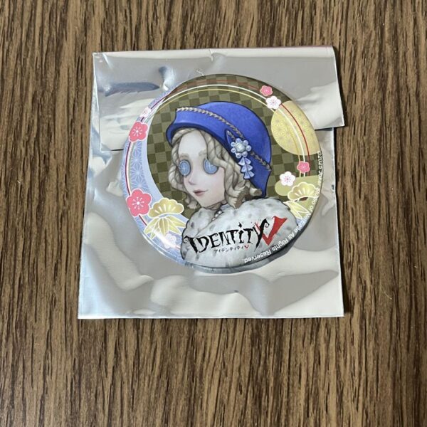 Lady Fauro Can Badge 5Th Personality F/S-M501 from japan Rare  Good condition