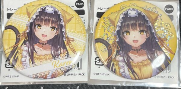 Heaven Burns Red Gigo Asakura Karen Can Badge 2 Types Hebban F/S-M501 from japan