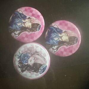 Tachibana Hinano Can Badge Pacific Racing Set Of 3 F/S-M501 from japan Rare  Goo