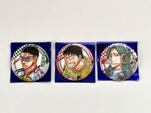 Yowamushi Pedal Comiket C105 Kinjo Tadokoro Makishima Can Badge Yowa F/S-M501 fr