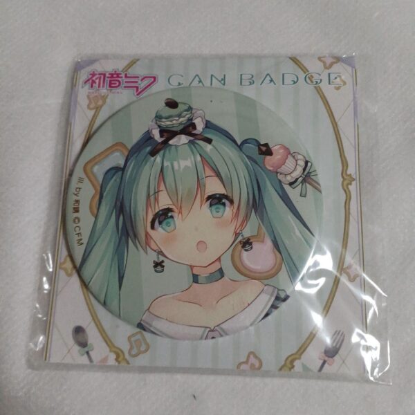 Hatsune Miku Can Badge Wazaru F/S-M501 from japan Rare  Good condition